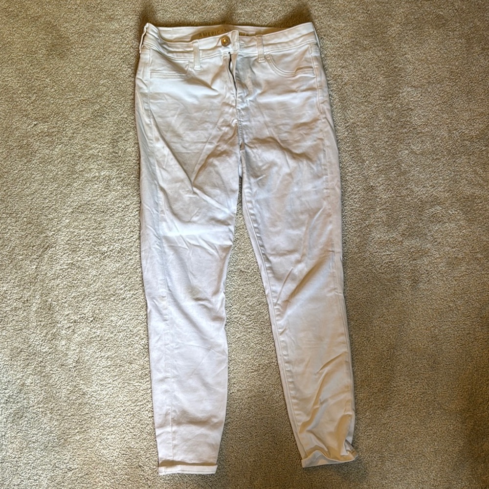 American Eagle Outfitters White Skinny Jeans